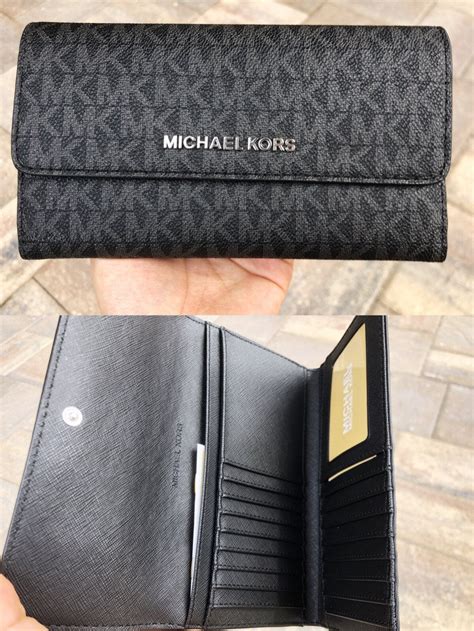 black michael kors wallet womens|Michael Kors Wallet women's sale.